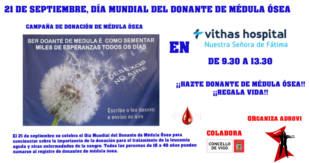 HAZTE DONANTE DE MÉDULA ÓSEA